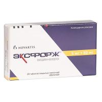 Эксфорж таб. п.п.о. 5мг+80мг N28