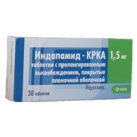 Индапамид-КРКА таб.пролонг.высвоб.п.п.о. 1,5мг №30