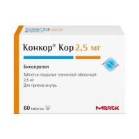 КОНКОР КОР таб п/п/о 2,5мг N60