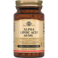 SOLGAR АЛЬФА-ЛИПОЕВАЯ КИСЛОТА 60МГ N30 КАПС ПО 500МГ