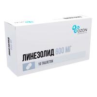 Линезолид таб. п.п.о. 600мг N10
