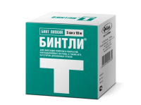 Бинт липкий проницаемый Бинтли-Т 5смх10м