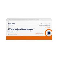 Ибупрофен-Хемофарм таб. п.п.о. 400мг N30