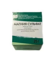Магния сульфат пор. д/р-ра внутр 25г N3
