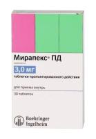 Мирапекс ПД таб.пролонг.высвоб. 3мг N30