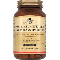 Солгар йод из бурых водорослей-йодид калия таб. 385мг N250