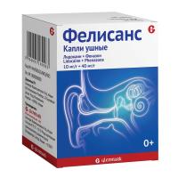 Фелисанс капли ушн. 10мг/г+40мг/г 16г N1