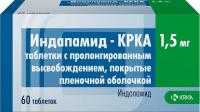 Индапамид-КРКА таб.пролонг.высвоб.п.п.о. 1,5мг N60