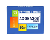 Афобазол ретард таб.пролонг.высвоб.п.п.о. 30мг N30