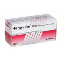 Феррум Лек таб. жев. 100мг N90