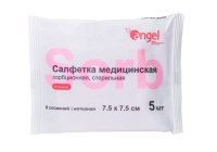 Салфетки eversmed сорбционные неткан стерил 8сл 7,5х7,5см N5