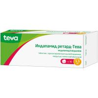 Индапамид ретард-тева таб.пролонг.высвоб.п.п.о. 1,5мг №30