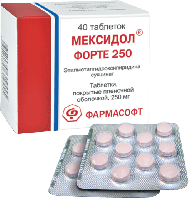 Мексидол форте 250 таб. п.п.о. 250мг N40