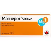 МАГНЕРОТ ТАБ. 500МГ №20