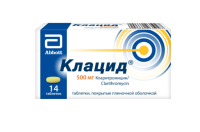 Клацид таб. п.п.о. 500мг N14
