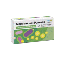 Тетрациклин Реневал таб. п.п.о. 100мг N20