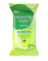 Салфетки влажные антибактериальные б/спирта биси (beauty care) N20