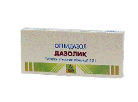 Дазолик таб. п.п.о. 500мг N10