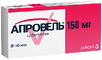 Апровель таб. п.п.о. 150мг N28