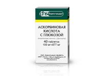 Аскорбиновая к-та с глюкозой таб. 100мг+877мг N40