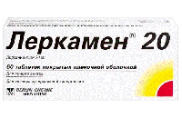 Леркамен 20 таб. п.п.о. 20мг N60