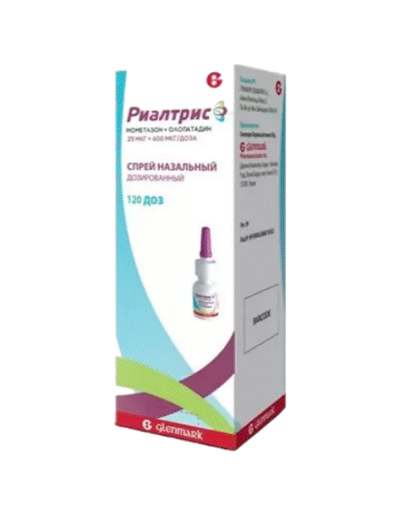 Риалтрис спрей наз. доз. 25мкг+600мкг/доза 120доз N1