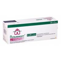 Пульмикорт сусп. д/ингал. доз. 0,25мг/мл 2мл N20