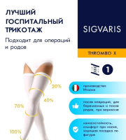 THX (401) 38923 Чулки до паха "Тромбо-Х"00 Б/Н