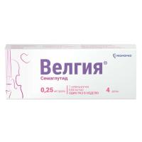 Велгия р-р п/к введ 0,25 мг/доза шприц-ручка 1,5 мл +5 игл х1