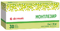 Монтлезир таб. п.п.о. 5мг+10мг N30