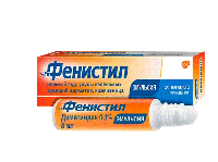Фенистил, эмульс. д/наружн. прим. 0.1 %, фл. 8 мл, пач. картон. 1