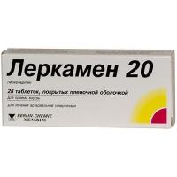 Леркамен 20 таб. п.п.о. 20мг N28