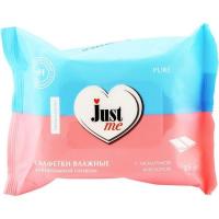 Салфетки влажные д/интим гигиены Джаст ми/just me молочная к-та N25