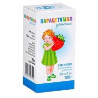 Парацетамол детский сусп. внутр. клубника 120мг/5мл 100г N1