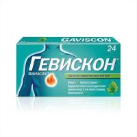 Гевискон таб. жев. мятные 250мг N24