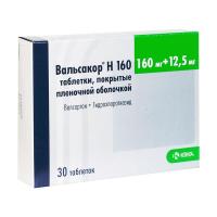 Вальсакор Н 160 таб. п.п.о. 160мг+12,5мг N30