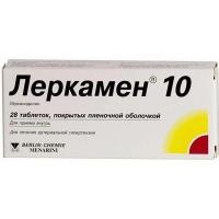 Леркамен 10 таб. п.п.о. 10мг N28