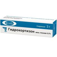 Гидрокортизон мазь глазн. 5мг/г 3г N1
