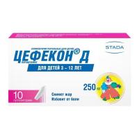 Цефекон Д супп. рект. д/детей 250мг N10
