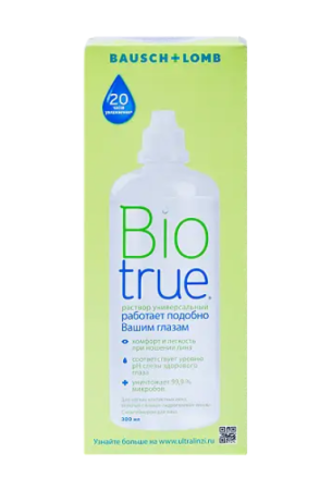 Р-р д/ухода за контактными линзами БиоТру универсал 300мл (б/контейнера)