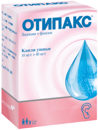 Отипакс капли ушн. 10мг/г+40мг/г 16г N1