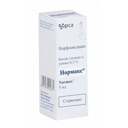 Нормакс капли гл/ушн 0,3% 5мл N1