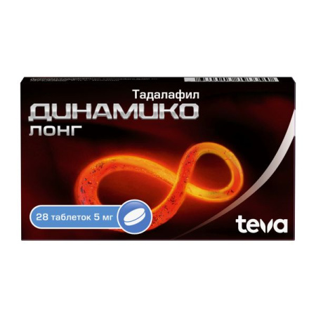 Динамико лонг таб. п.п.о. 5мг N28