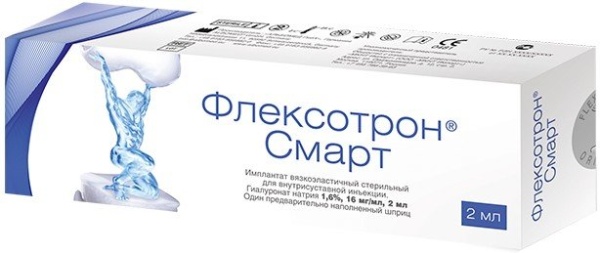 Флексотрон Смарт имплантат вязкоэластичный стер...инъекции гиалуронат натрия 1,6% 16 мг/мл шприц 2мл