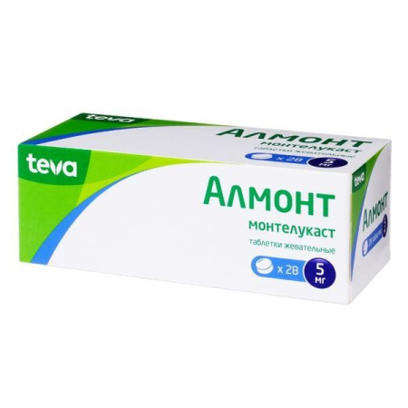 Алмонт таб. жев. 5мг N28