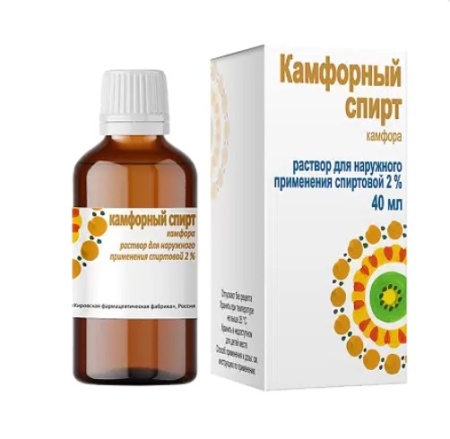 Камфорный спирт р-р 2% 40мл N1
