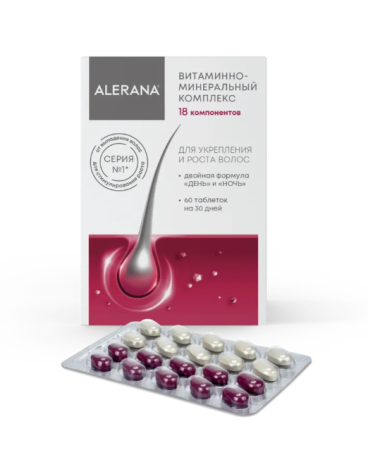 Алерана витаминно-минеральный комплекс таб. 570мг N60 (формула день-ночь)