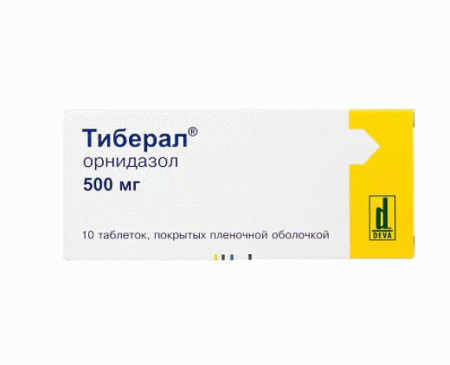 Тиберал таб. п.п.о. 500мг N10