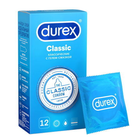Презервативы Дюрекс/Durex классик N12