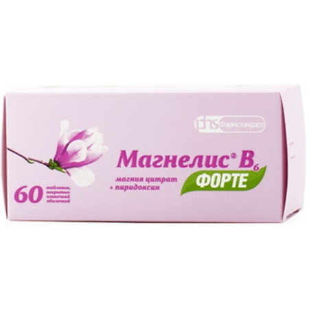 Магнелис В6 форте табл п/о плен 100 мг +10 мг х60